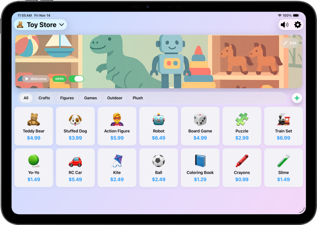 Cash Store Stuff Math Kids Cash Register - Fun Math Learning App for Kids